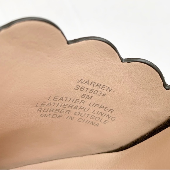 Kate Spade ♠️ Warren Scalloped Mules in Olive - Picture 6 of 7